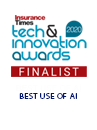 Insurance Times Tech & Innovation Awards Finalist Badge 2020