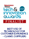 Insurance Times Tech & Innovation Awards Finalist Badge 2020